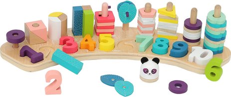 Jeu d&rsquo;éveil numération 1-2-3 en bois Vilac