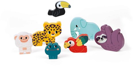 Chunky puzzle Jungle Janod, 7 pièces