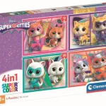 Puzzle 4 en 1 Super Kitties Clementoni
