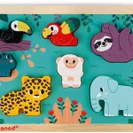 Chunky puzzle Jungle Janod, 7 pièces