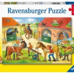 Puzzles 2 x 12 pièces Vacances au centre équestre Ravensburger