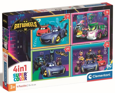 Puzzle 4 en 1 Batwheels Clementoni