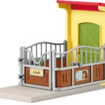 Coffret figurine poney islandais et son box Schleich
