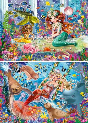 Puzzles 2 x 24 pièces Les Sirènes envoûtantes Ravensburger