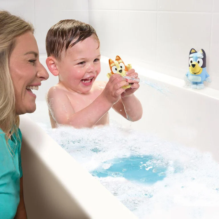 2 Gicleurs de Bain Bluey et Bingo Tomy