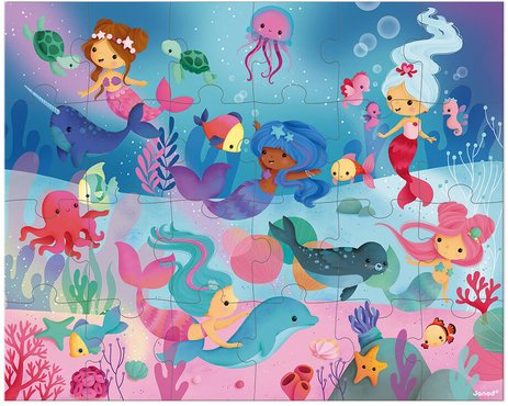 Puzzle Sirènes Janod, 24 pièces