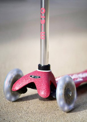 Trottinette Mini Micro Deluxe Glitter LED (Rose)