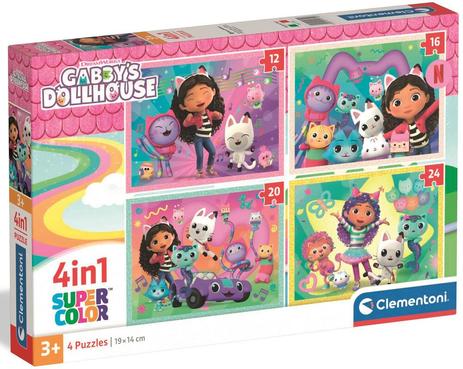 Puzzle 4 en 1 Gabby et la Maison Magique Clementoni