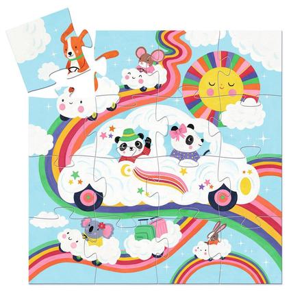 Puzzle Voiture Nuage Djeco, 16 pièces
