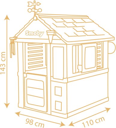 Maison de jardin Smoby 4 Seasons