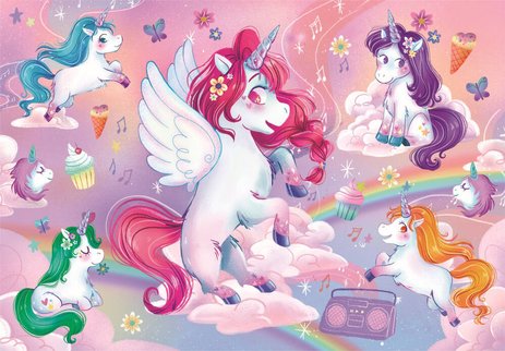 Puzzle Maxi 24 pièces Jolly Unicorns Clementoni