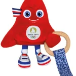 Hochet avec Anneau en Bois Mascotte Paris 2024