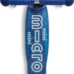 Trottinette Mini Micro Deluxe Glitter LED (Bleu)