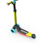 Trottinette pliable Berg Nexo roues LED et plateau lumineux (Vert citron)