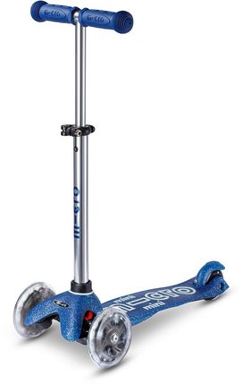Trottinette Mini Micro Deluxe Glitter LED (Bleu)