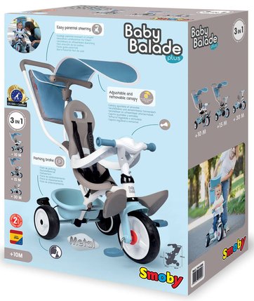 Tricycle évolutif Smoby Baby Balade Plus
