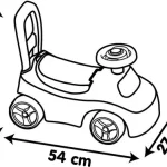 Porteur Auto Smoby rouge
