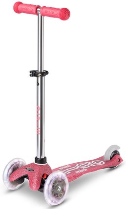 Trottinette Mini Micro Deluxe Glitter LED (Rose)