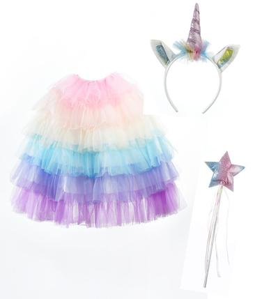 Set déguisement licorne cape et accessoires