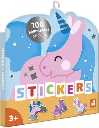 100 gommettes licornes argentées Janod