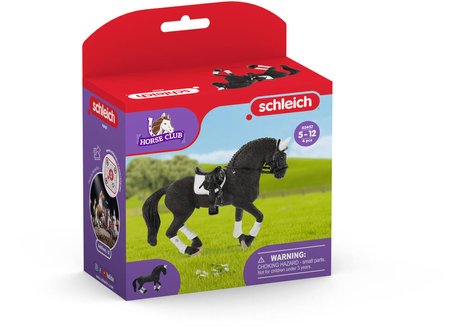Figurine cheval étalon Frison Schleich