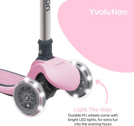 Trottinette 3 roues Yvolution Y Glider Air (Rose)