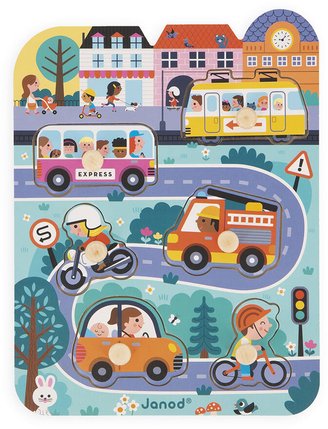 Puzzle Dans la ville Janod, 6 pièces