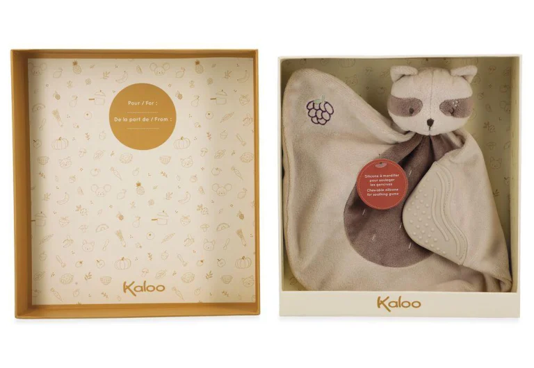 Doudou de Dentition Kaloo (Raton Laveur, Écureuil, Souris)