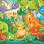 Puzzle Maxi 24 pièces Dinos Happy Oasis Clementoni