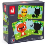 Puzzles Animaux et Ombres Janod, 12 duos