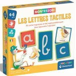 Lettres tactiles rugueuses Montessori Clementoni