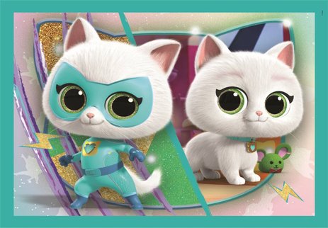 Puzzle 4 en 1 Super Kitties Clementoni