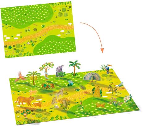 Stickers à relever Djeco Animaux
