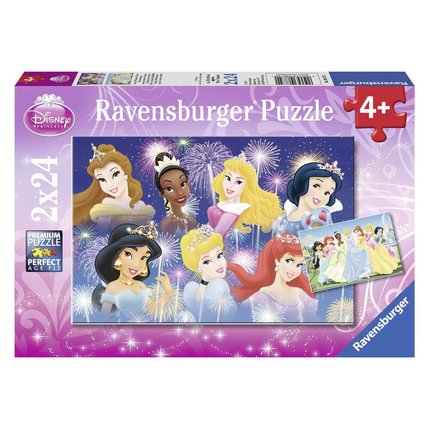 Puzzles 2 x 24 pièces Princesses Disney Ravensburger