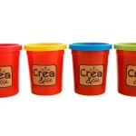 Pâte à modeler Créa & Cie 4 pots couleurs primaires