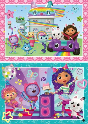 Puzzles 2 x 24 pièces Gabby et la Maison Magique Ravensburger