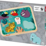 Chunky puzzle Jungle Janod, 7 pièces