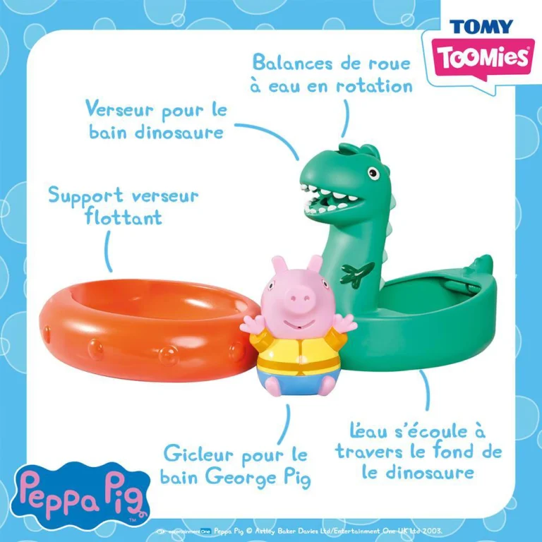 Bateau Bouée George et Dino Tomy Toomies