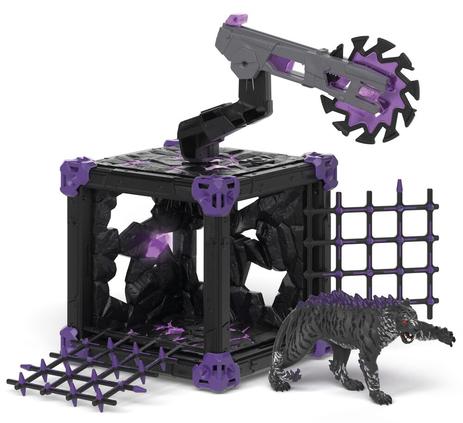 Coffret figurine tigre des ténèbres et Battle Cave Schleich