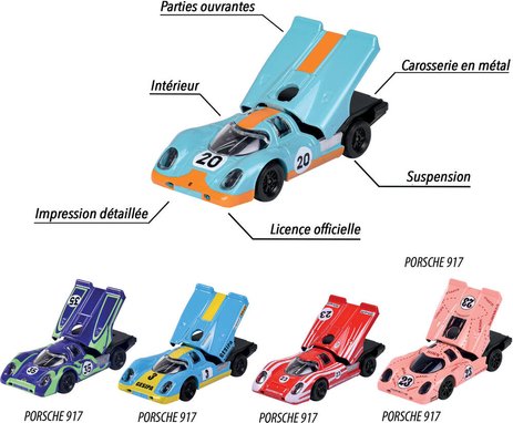 Coffret voitures de collection Majorette Porsche 917