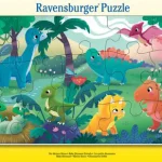 Puzzle Cadre 15 pièces Les Petits Dinosaures Ravensburger