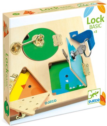 Planche à verrous Montessori Djeco Lockbasic