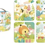 4 puzzles en bois évolutifs Janod