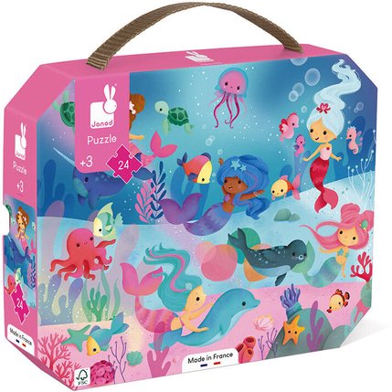 Puzzle Sirènes Janod, 24 pièces
