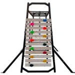 Portique avec mur d'escalade Cap barre de singe
