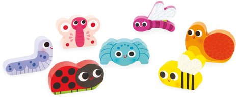 Chunky puzzle Le Jardin Janod, 7 pièces