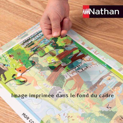 Puzzle Cadre 15 pièces Le Roi Lion Simba et Nala Nathan