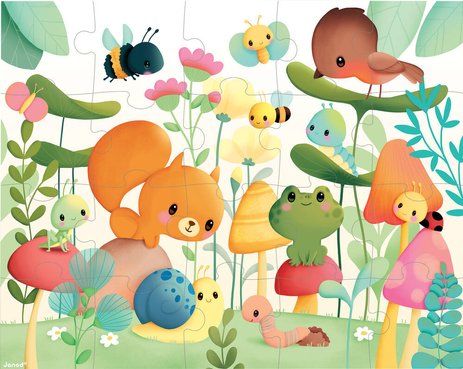Puzzle Les Compagnons du jardin Janod, 20 pièces