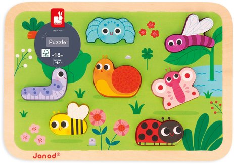 Chunky puzzle Le Jardin Janod, 7 pièces
