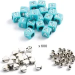 Coffret perles alphabet Djeco 1000 perles